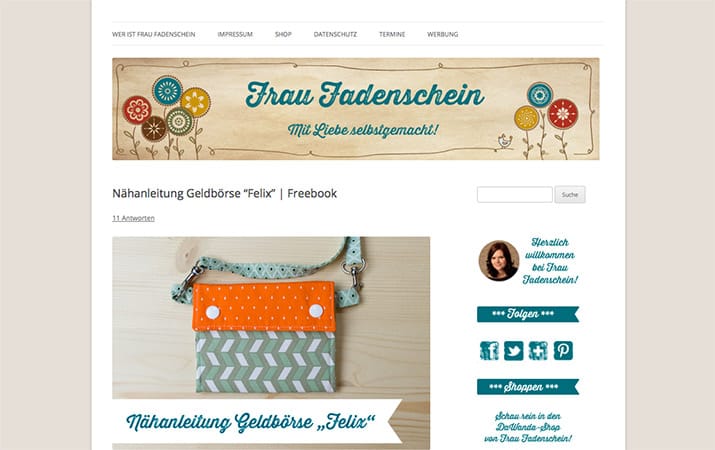 Blog "Frau Fadenschein"