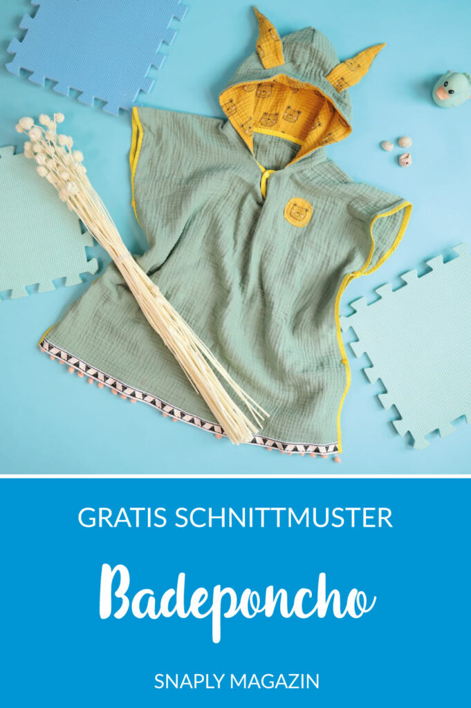 Kostenloses Schnittmuster Badeponcho Snaply Magazin