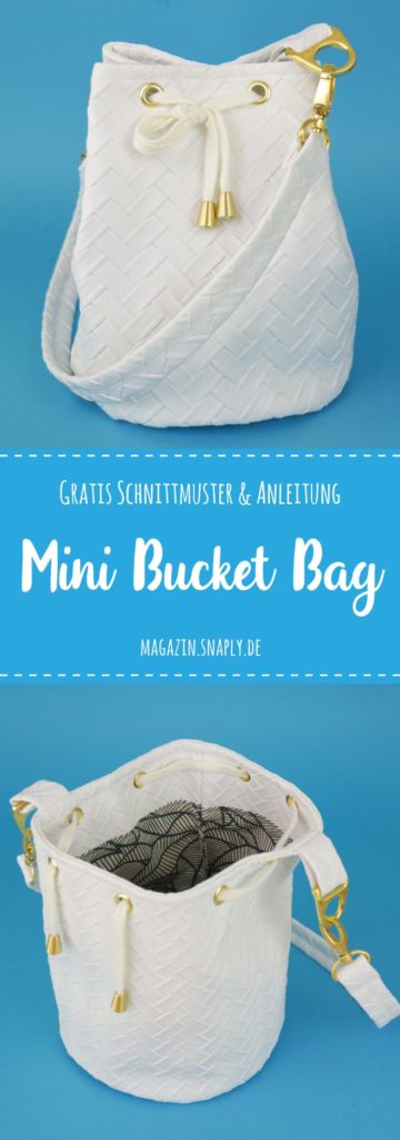 Kostenloses Schnittmuster: Mini Bucket Bag