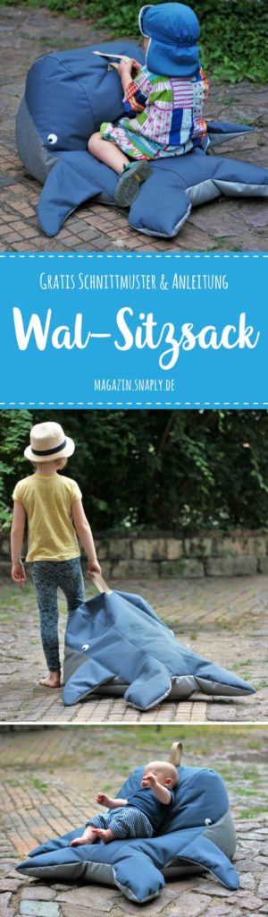 Wal-Sitzsack nähen - gratis Schnittmuster & Nähanleitung ...