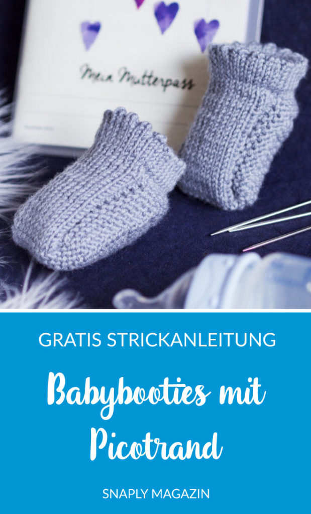 Babybooties mit Picotrand stricken - Kostenlose Strickanleitung