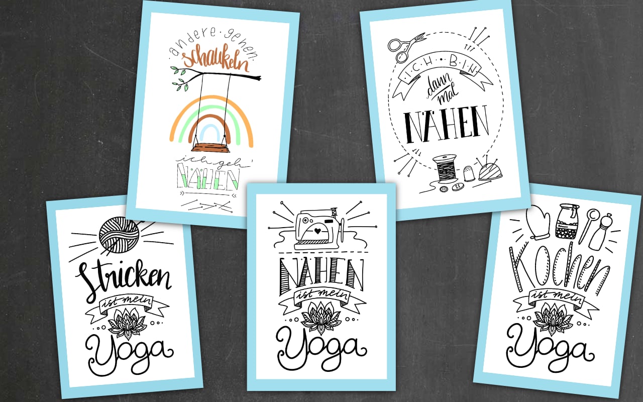 Chalky Kreativset Handlettering – Vorlage kostenlos