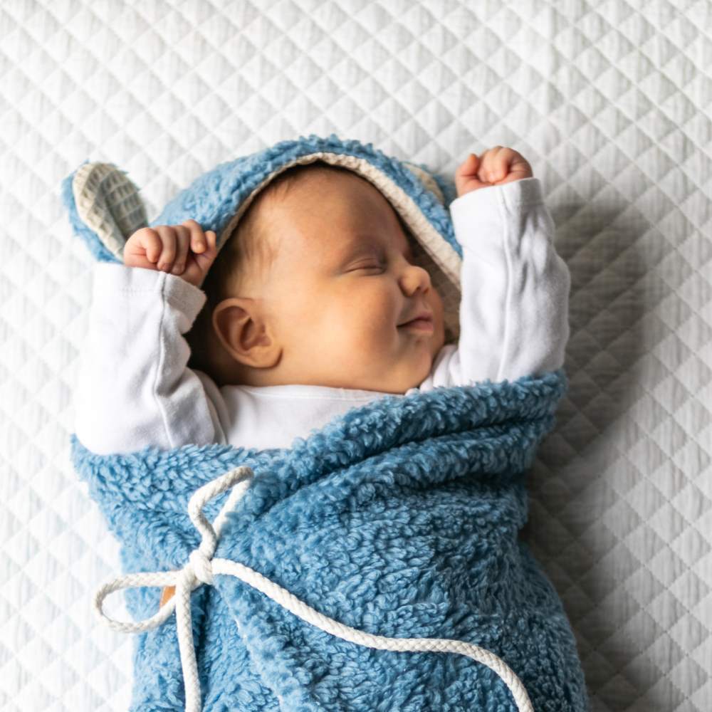Baby-Einschlagdecke nähen – Schnittmuster kostenlos