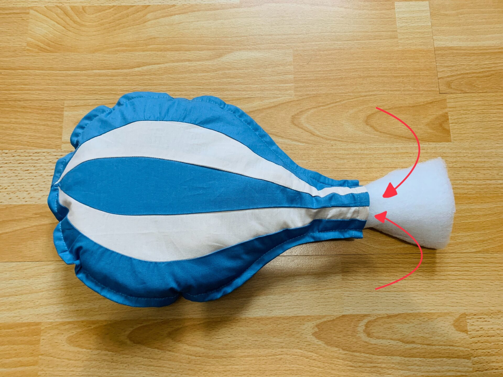 Deko-Heißluftballon nähen – Schnittmuster kostenlos