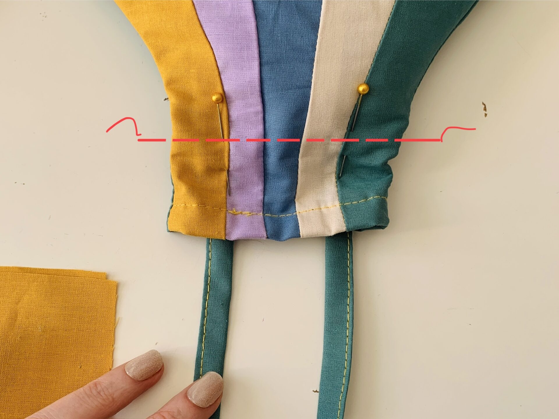 Deko-Heißluftballon nähen – Schnittmuster kostenlos