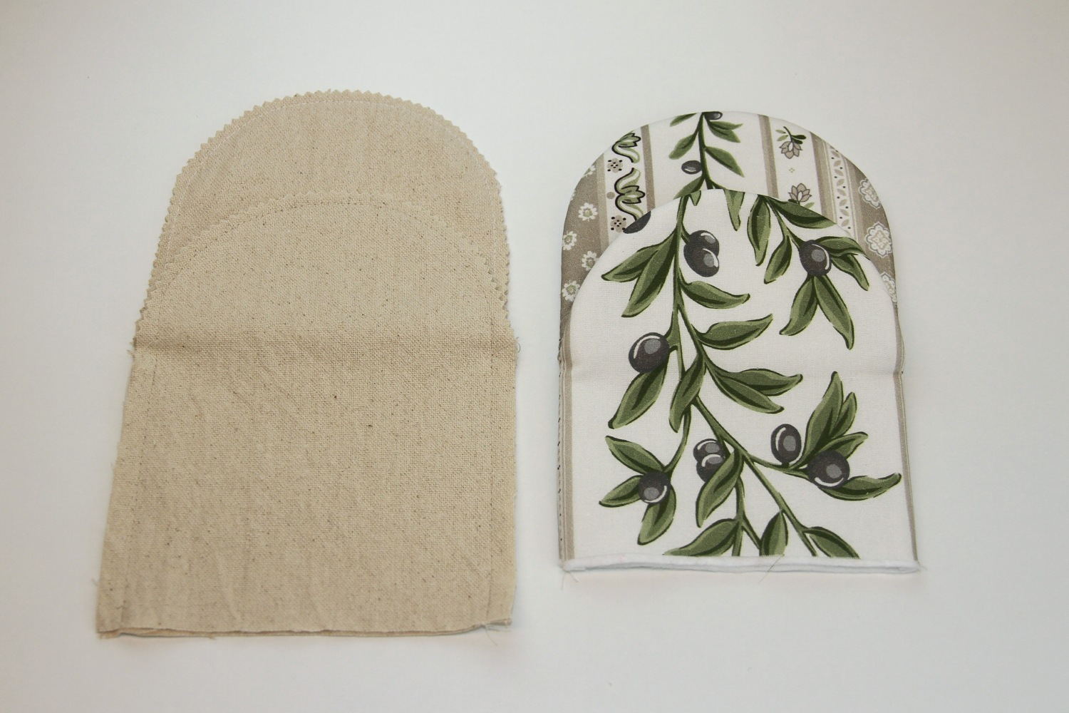 Ofenhandschuh nähen – Schnittmuster kostenlos