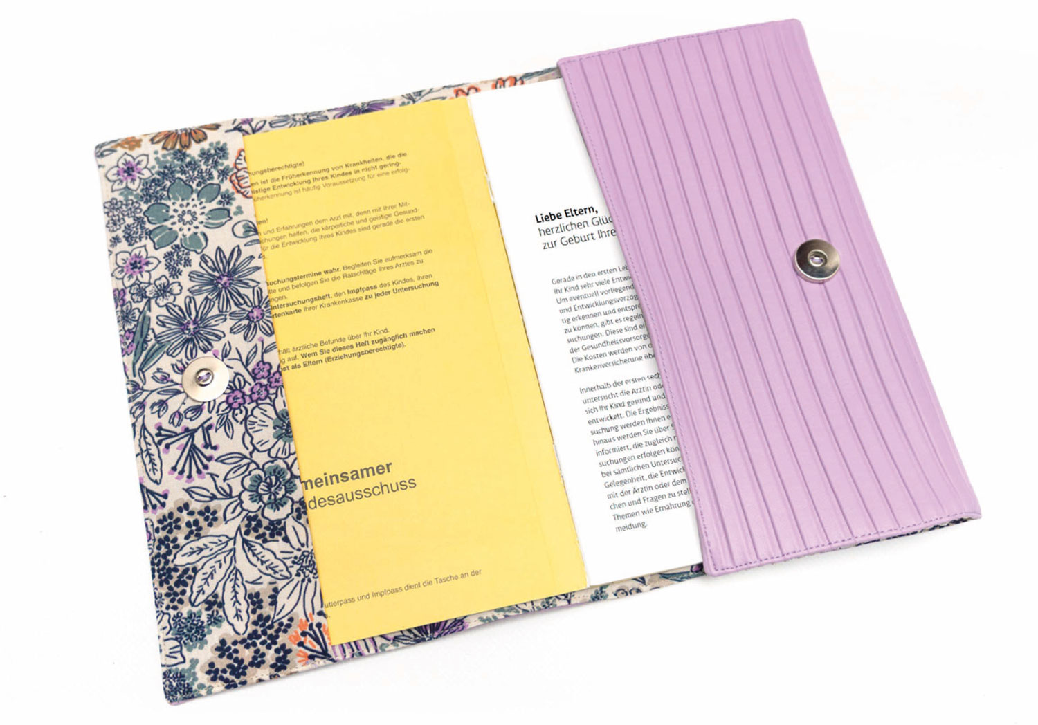 U-Heft- und Mutterpass-Hülle - Schnittmuster kostenlos