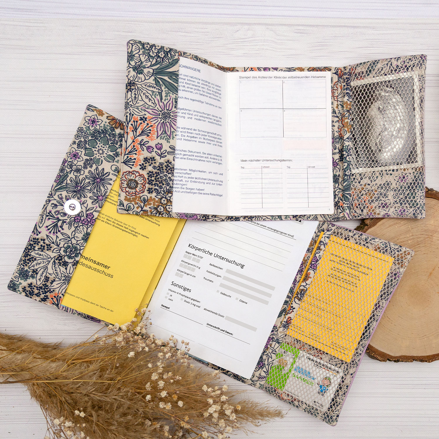 U-Heft- und Mutterpass-Hülle - Schnittmuster kostenlos