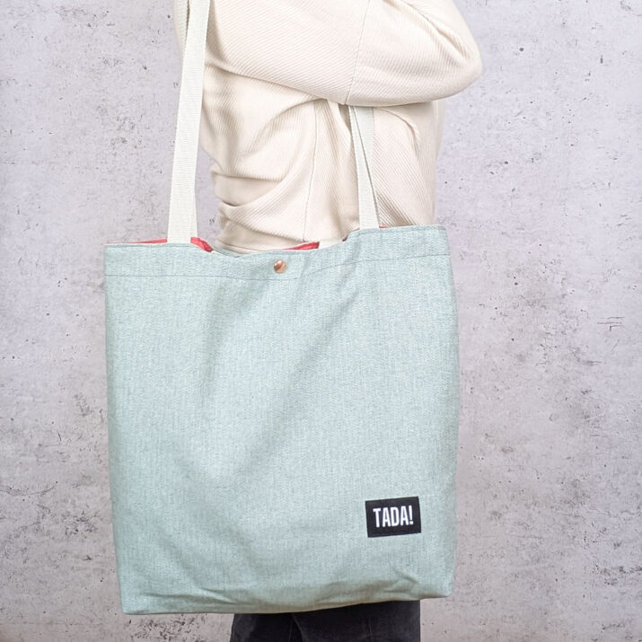 Einfache Canvas-Tasche nähen –  Nähanleitung kostenlos
