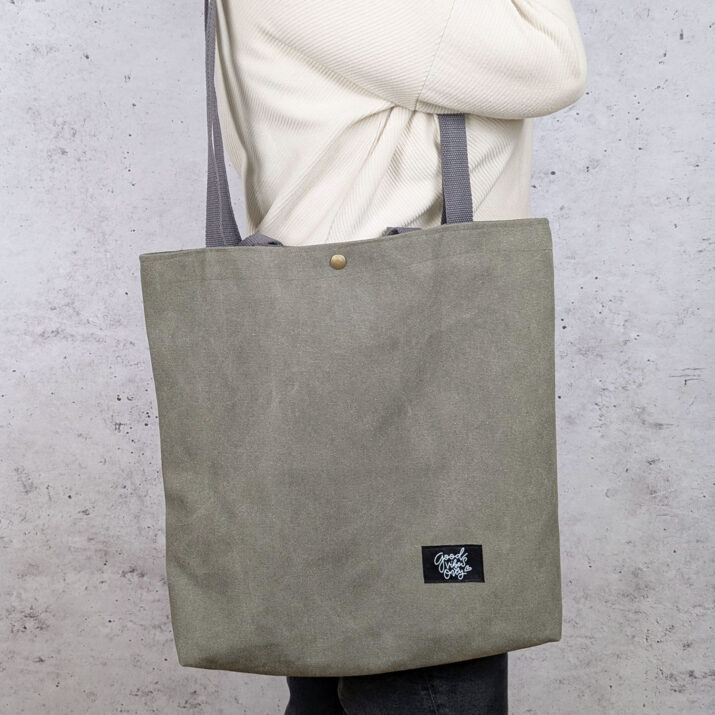 Einfache Canvas-Tasche nähen –  Nähanleitung kostenlos
