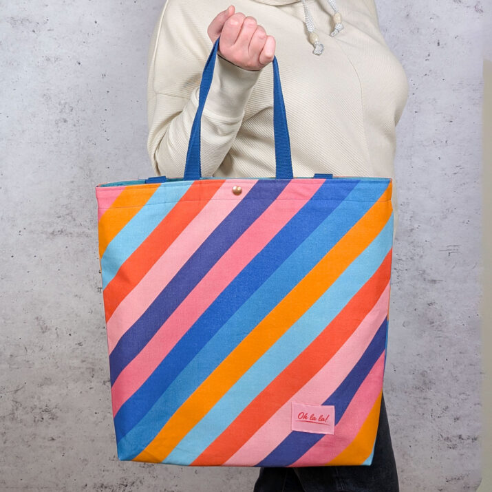 Einfache Canvas-Tasche nähen –  Nähanleitung kostenlos