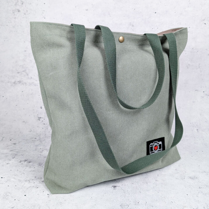 Einfache Canvas-Tasche nähen –  Nähanleitung kostenlos