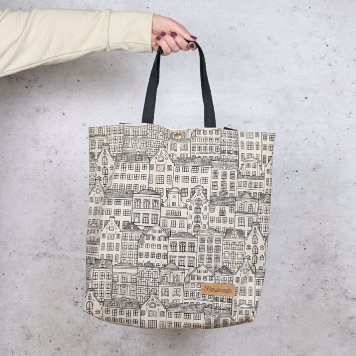 Einfache Canvas-Tasche nähen –  Nähanleitung kostenlos