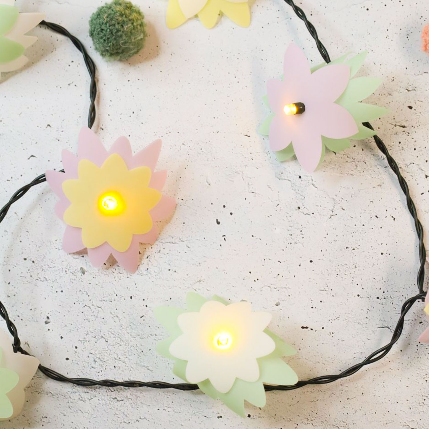 Lichterkette aus Jelly Vinyl – Anleitung kostenlos